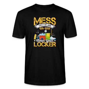 Reinigen Sie Ihr Schließfach Haushälterin - Stanley/Stella Unisex Bio-T-Shirt CRAFTER - Schwarz - Vorne - Alina (178cm) & Michal (187cm)