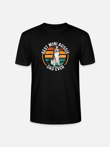 Miniature Australian Shepherd - Stanley/Stella CRAFTER Unisex Organic T-Shirt - black