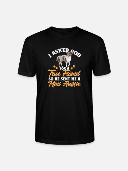 Miniature Australian Shepherd - Stanley/Stella CRAFTER Unisex Organic T-Shirt - black