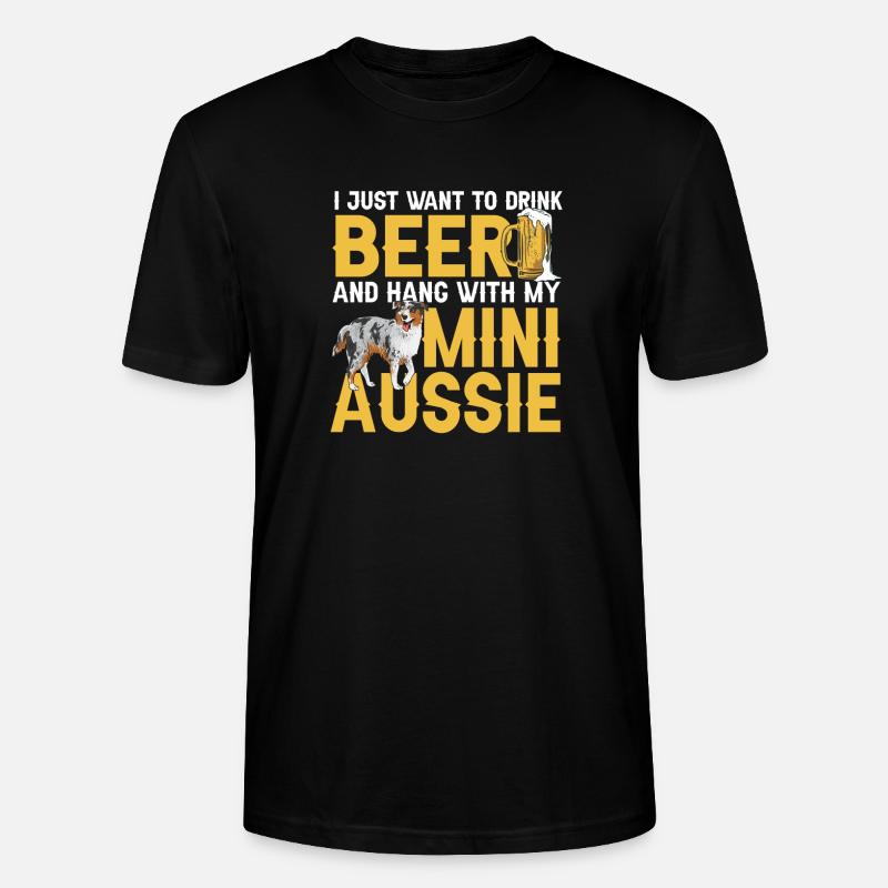 Miniature Australian Shepherd - Stanley/Stella Unisex Bio-T-Shirt CRAFTER - Schwarz