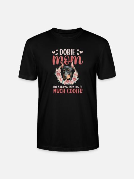 Doberman Pinscher Dog Dobie - Stanley/Stella CRAFTER Unisex Organic T-Shirt - black