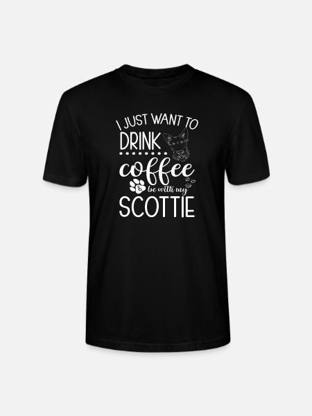 Scottish Terrier Scottie Dog - Stanley/Stella CRAFTER Unisex Organic T-Shirt - black