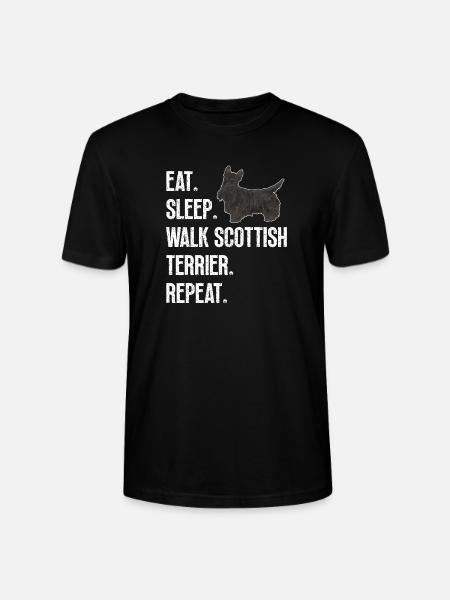 Scottish Terrier Scottie Dog - Stanley/Stella CRAFTER Unisex Organic T-Shirt - black