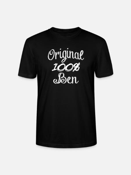 Original 100% Ben - Stanley/Stella Unisex Bio-T-Shirt CRAFTER - Schwarz