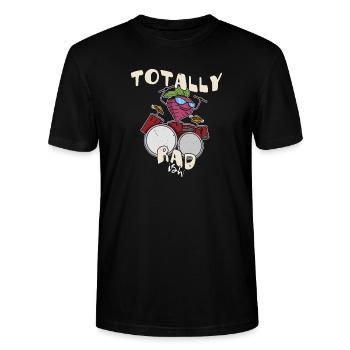 Veganer Rettich Gärtner Gemüse Essen Salat - Stanley/Stella Unisex Bio-T-Shirt CRAFTER - Schwarz - Vorne - Alina (178cm) & Michal (187cm)