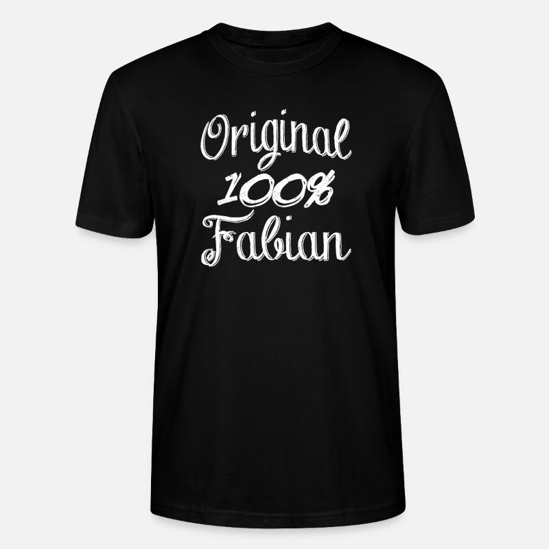 Original 100% Fabian - Stanley/Stella Unisex Bio-T-Shirt CRAFTER - Schwarz