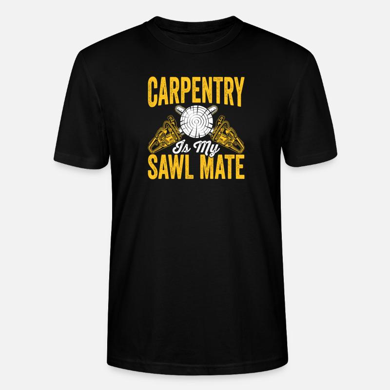 charpentier-scieur-compagnon menuisier menuisier - T-shirt bio CRAFTER Stanley Stella Unisexe - noir