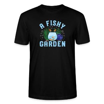Fishy Garden Aquascaping Aquascaper - Stanley/Stella Unisex Bio-T-Shirt CRAFTER - Schwarz - Vorne - Alina (178cm) & Michal (187cm)