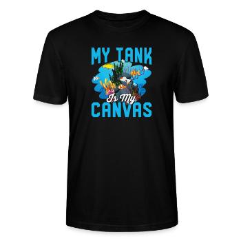 Tank Ist Mein - Stanley/Stella Unisex Bio-T-Shirt CRAFTER - Schwarz - Vorne - Alina (178cm) & Michal (187cm)