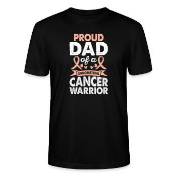Daddy of - Stanley/Stella CRAFTER Unisex Organic T-Shirt - black - Front - Alina (178cm) & Michal (187cm)