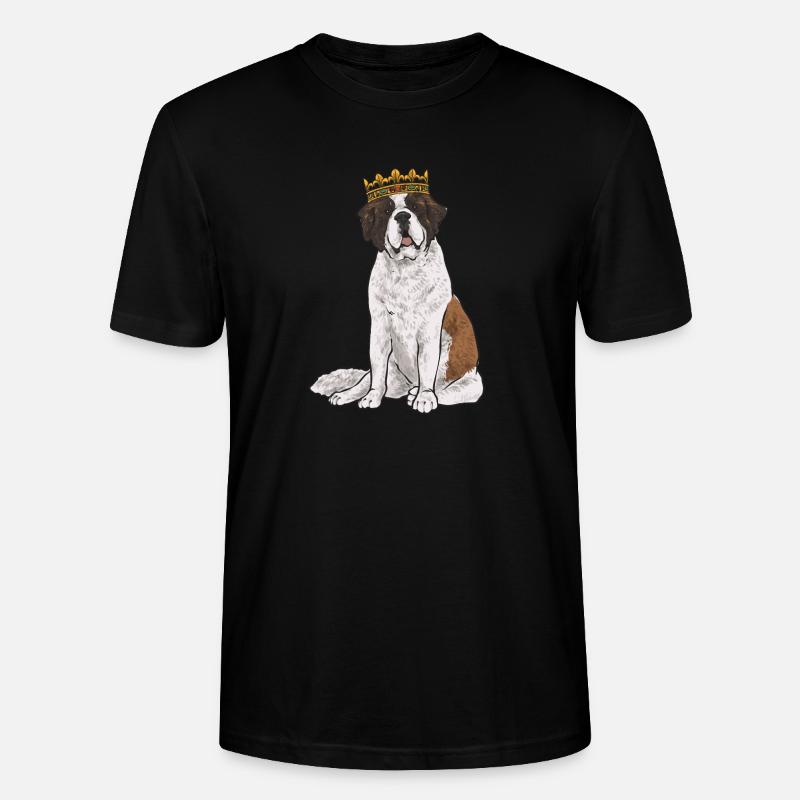 Saint-Bernard Chien Saint-Bernard - T-shirt bio CRAFTER Stanley Stella Unisexe - noir