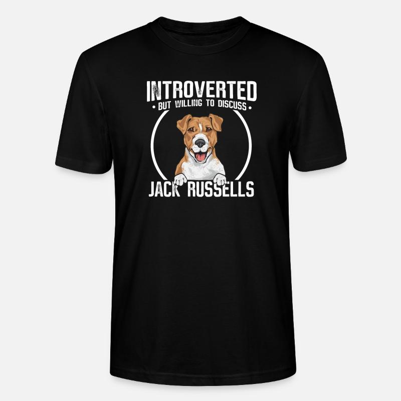 Jack Russell Terrier - T-shirt bio CRAFTER Stanley Stella Unisexe - noir