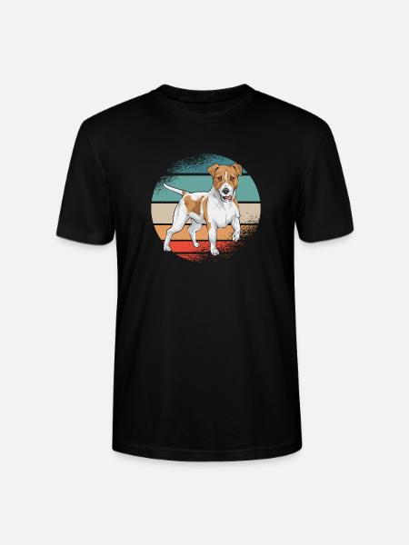 Jack Russell Terrier - Stanley/Stella CRAFTER Unisex Organic T-Shirt - black