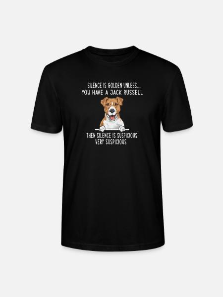 Jack Russell Terrier - Stanley/Stella CRAFTER Unisex Organic T-Shirt - black