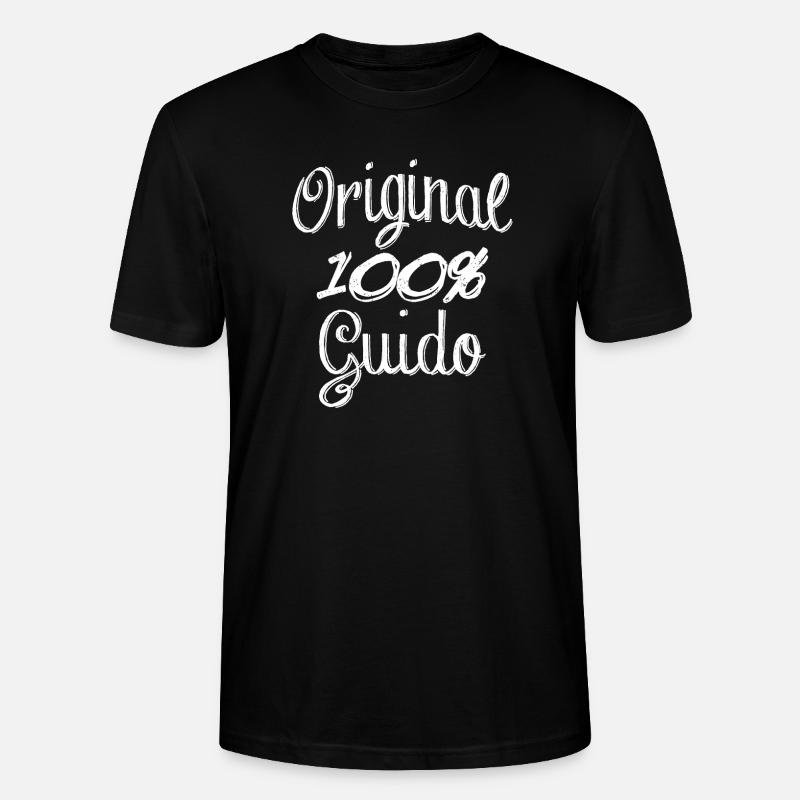 Original 100% Guido - Stanley/Stella CRAFTER Unisex Organic T-Shirt - black
