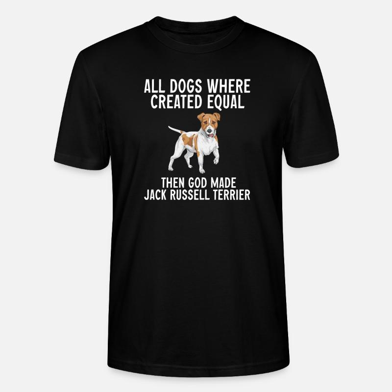 Jack Russell Terrier - Stanley/Stella Unisex Bio-T-Shirt CRAFTER - Schwarz
