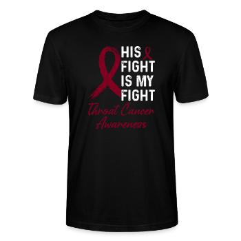 Sein Kampf Ist Unser Kampf. Burgunder-monat Zur - Stanley/Stella Unisex Bio-T-Shirt CRAFTER - Schwarz - Vorne - Alina (178cm) & Michal (187cm)