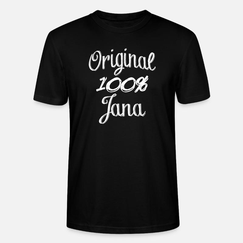 Original 100% Jana - T-shirt bio CRAFTER Stanley Stella Unisexe - noir