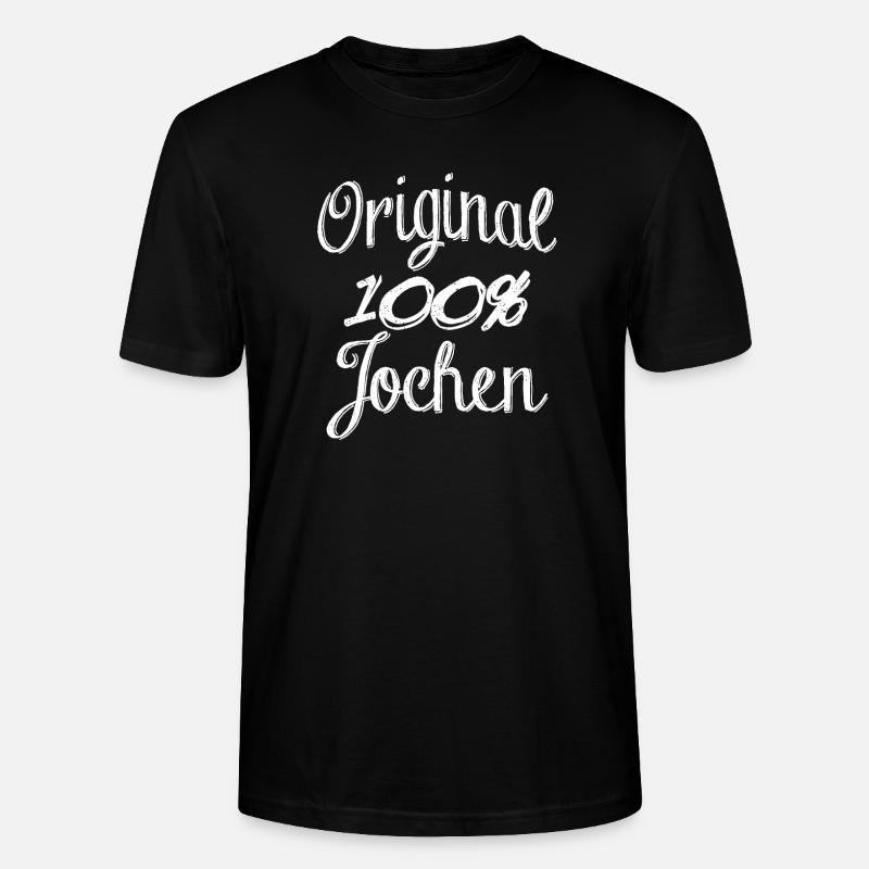 Original 100% Jochen - Stanley/Stella Unisex Bio-T-Shirt CRAFTER - Schwarz