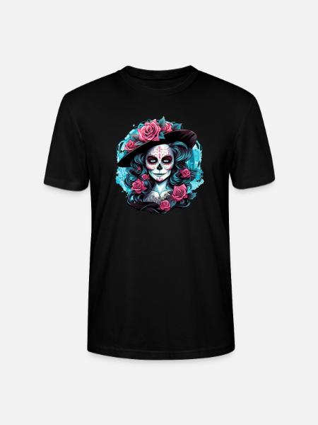 La Catrina - Stanley/Stella CRAFTER Unisex Organic T-Shirt - black