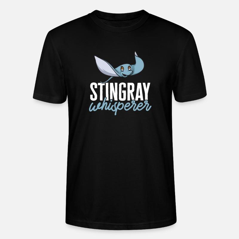Stingrays Manta Rays Ocean Rays - Stanley/Stella CRAFTER Unisex Organic T-Shirt - black
