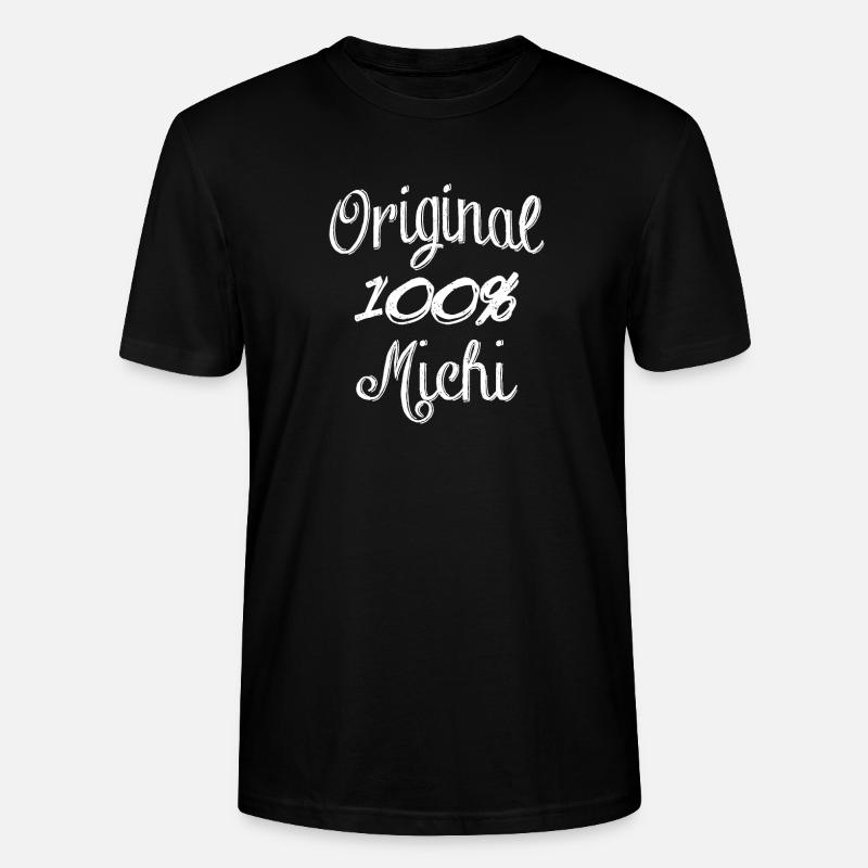 Original 100% Michi - Stanley/Stella Unisex Bio-T-Shirt CRAFTER - Schwarz