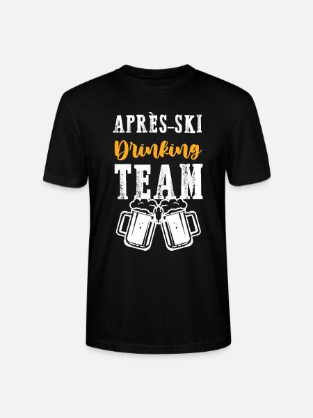 Après-Ski Drinking Team - Stanley/Stella CRAFTER Unisex Organic T-Shirt - black