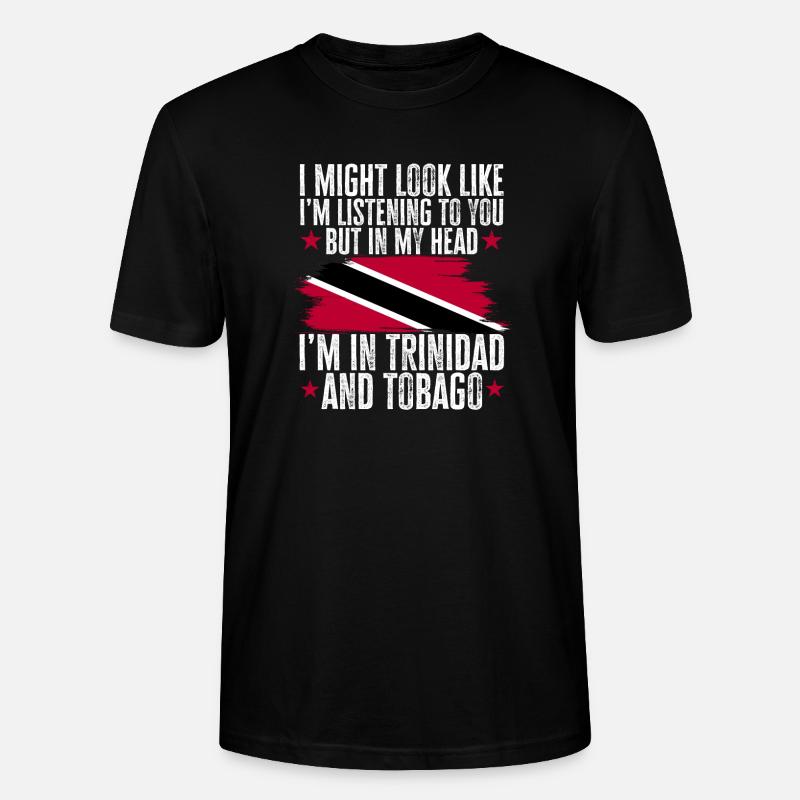 Drapeau de Trinité-et-Tobago - T-shirt bio CRAFTER Stanley Stella Unisexe - noir