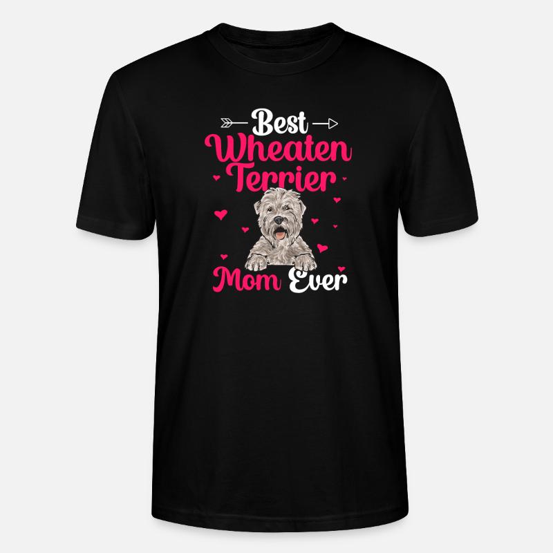 Terrier irlandais à enrobage doux - T-shirt bio CRAFTER Stanley Stella Unisexe - noir