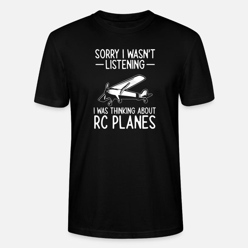 Modèle d’avion télécommandé - T-shirt bio CRAFTER Stanley Stella Unisexe - noir