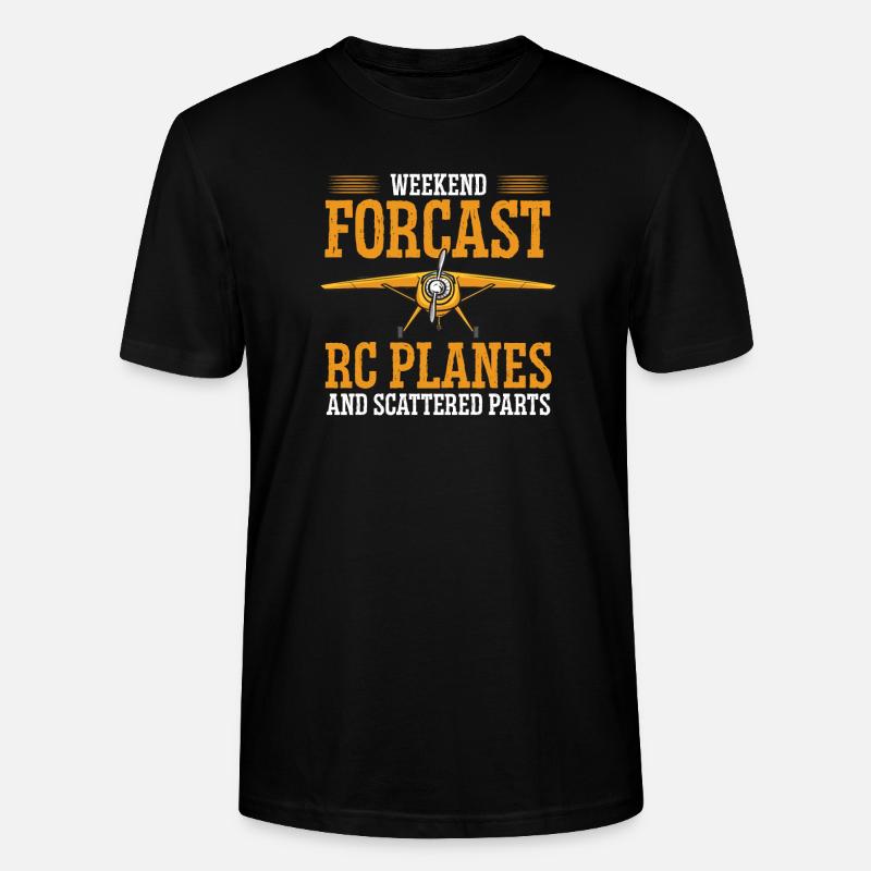 Modèle d’avion télécommandé - T-shirt bio CRAFTER Stanley Stella Unisexe - noir