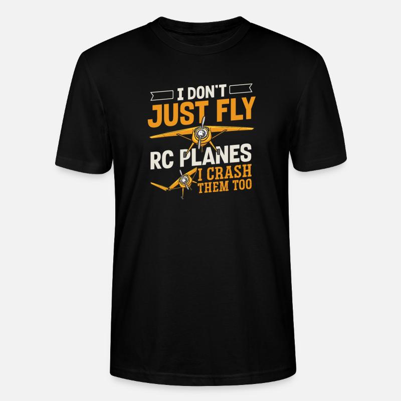 Modèle d’avion télécommandé - T-shirt bio CRAFTER Stanley Stella Unisexe - noir