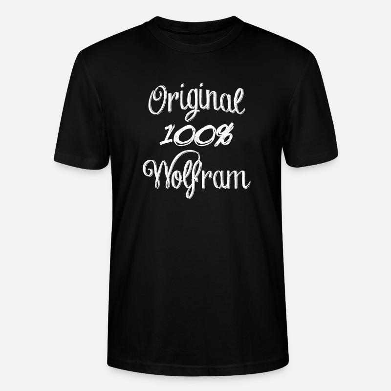 Original 100% Wolfram - Stanley/Stella Unisex Bio-T-Shirt CRAFTER - Schwarz