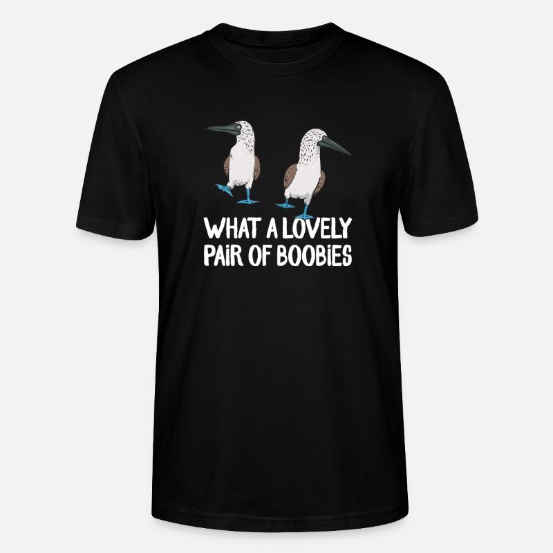 Blaufußtölpel Blue-footed Booby Seevogel - Stanley/Stella Unisex Bio-T-Shirt CRAFTER - Schwarz