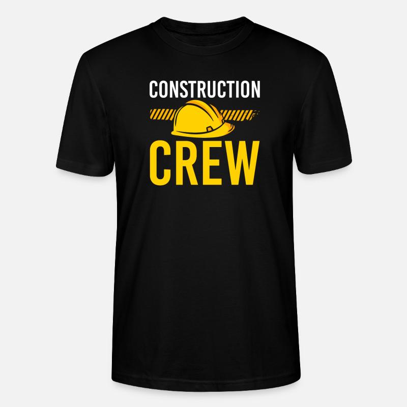 Équipe de construction, chantier, constructeur - T-shirt bio CRAFTER Stanley Stella Unisexe - noir