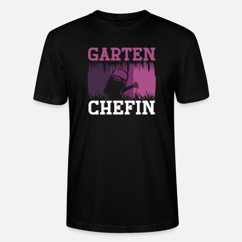 Garten Chefin - Stanley/Stella Unisex Bio-T-Shirt CRAFTER - Schwarz