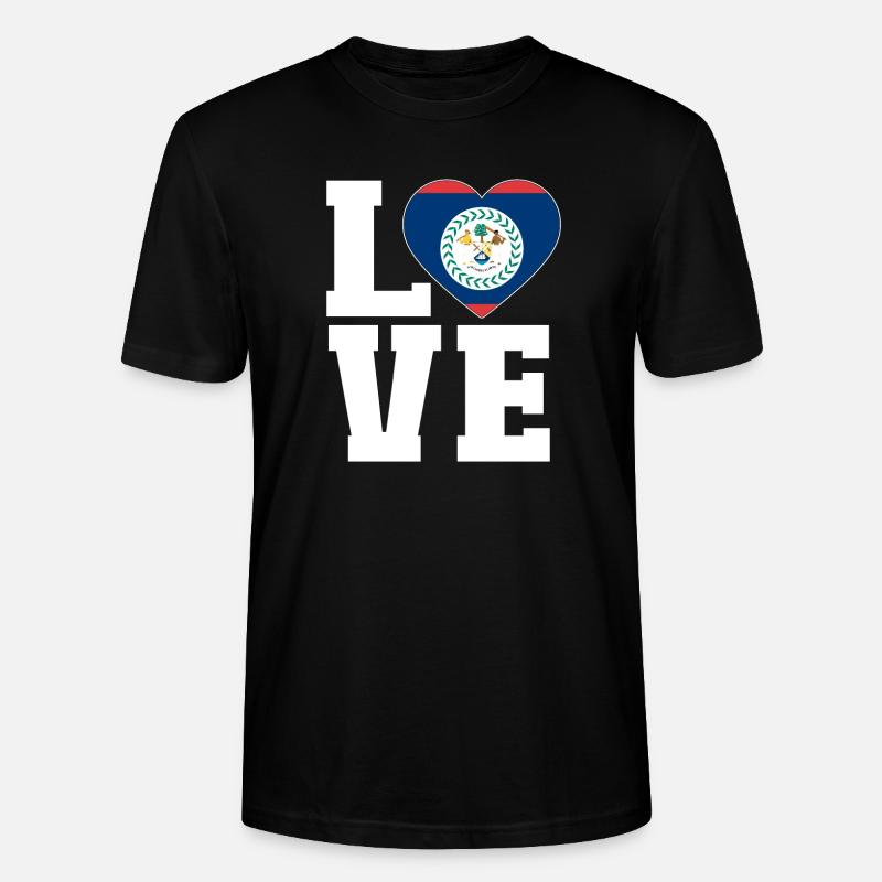 Belize Flagge Belizer - Stanley/Stella Unisex Bio-T-Shirt CRAFTER - Schwarz