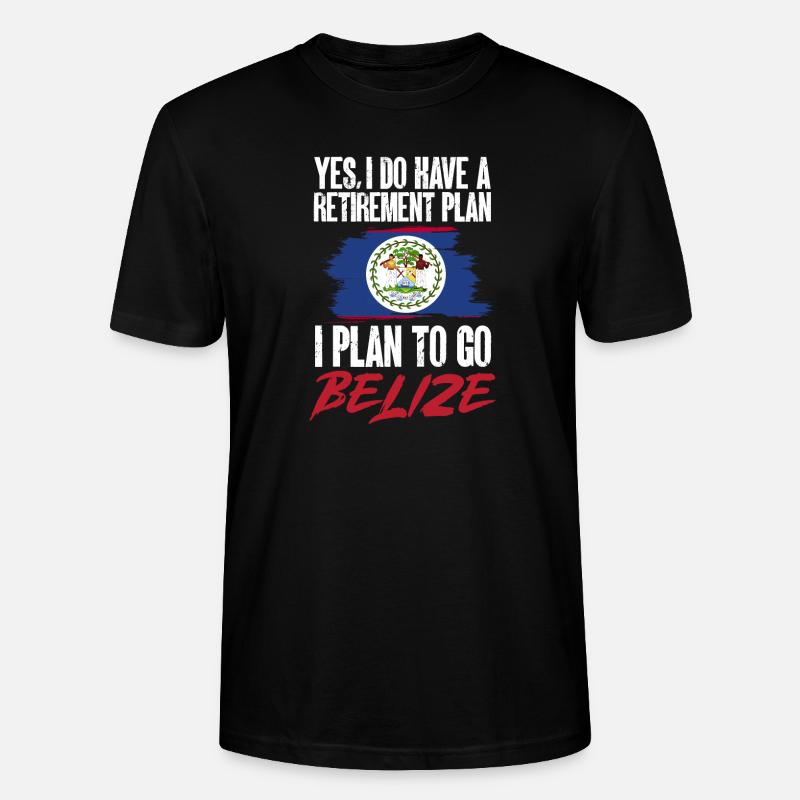 Belize Flagge Belizer - Stanley/Stella Unisex Bio-T-Shirt CRAFTER - Schwarz