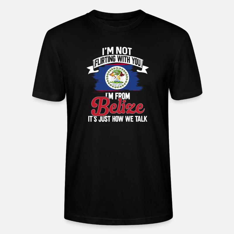 Belize Flagge Belizer - Stanley/Stella Unisex Bio-T-Shirt CRAFTER - Schwarz
