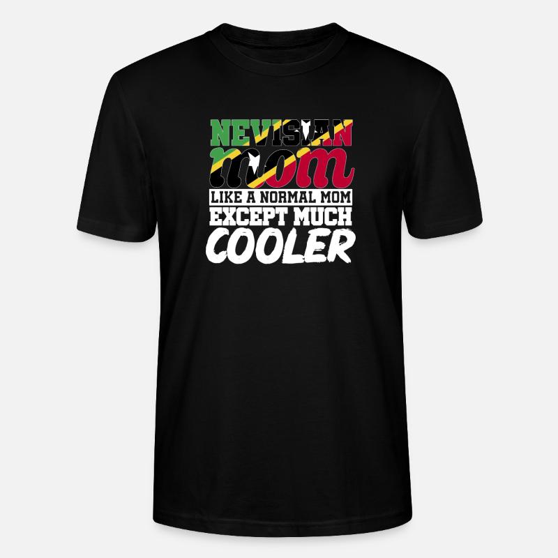 Drapeau de Saint-Kitts-et-Nevis - T-shirt bio CRAFTER Stanley Stella Unisexe - noir