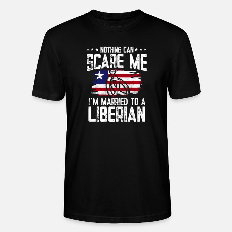 Drapeau du Libéria Libériens - T-shirt bio CRAFTER Stanley Stella Unisexe - noir