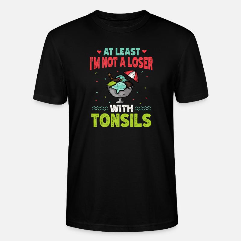 Tonsillektomie Genesung Mandelentfernung - Stanley/Stella Unisex Bio-T-Shirt CRAFTER - Schwarz