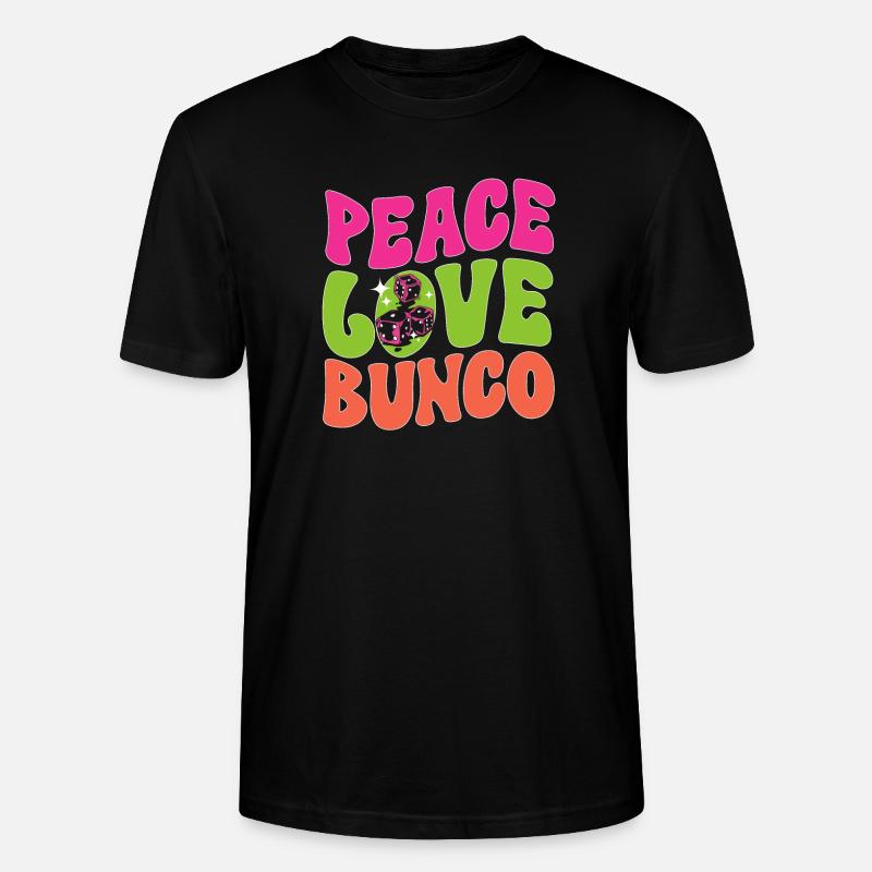 Bunco Dice Game - Stanley/Stella CRAFTER Unisex Organic T-Shirt - black