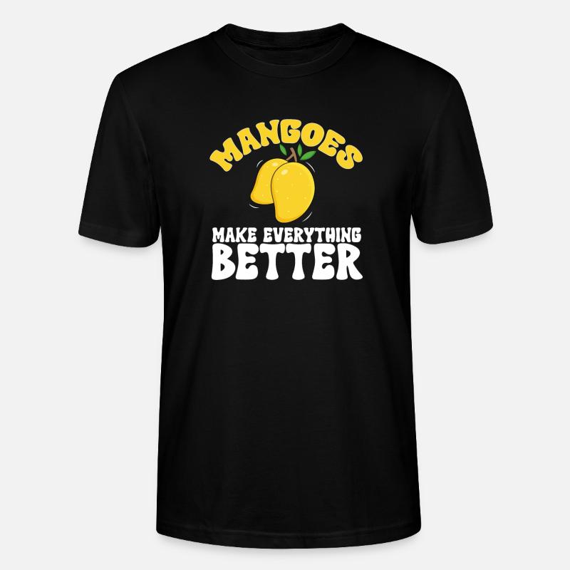 Mango Fruit Mango - Stanley/Stella CRAFTER Unisex Organic T-Shirt - black