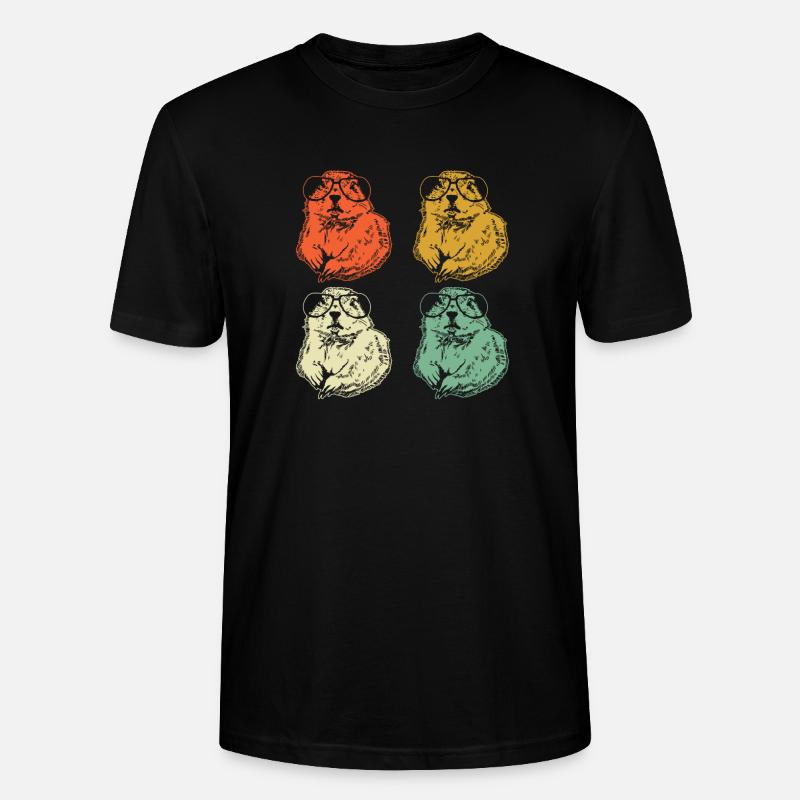 Chien de prairie - T-shirt bio CRAFTER Stanley Stella Unisexe - noir