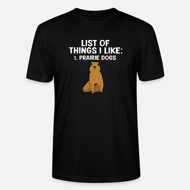 Chien de prairie - T-shirt bio CRAFTER Stanley Stella Unisexe - noir