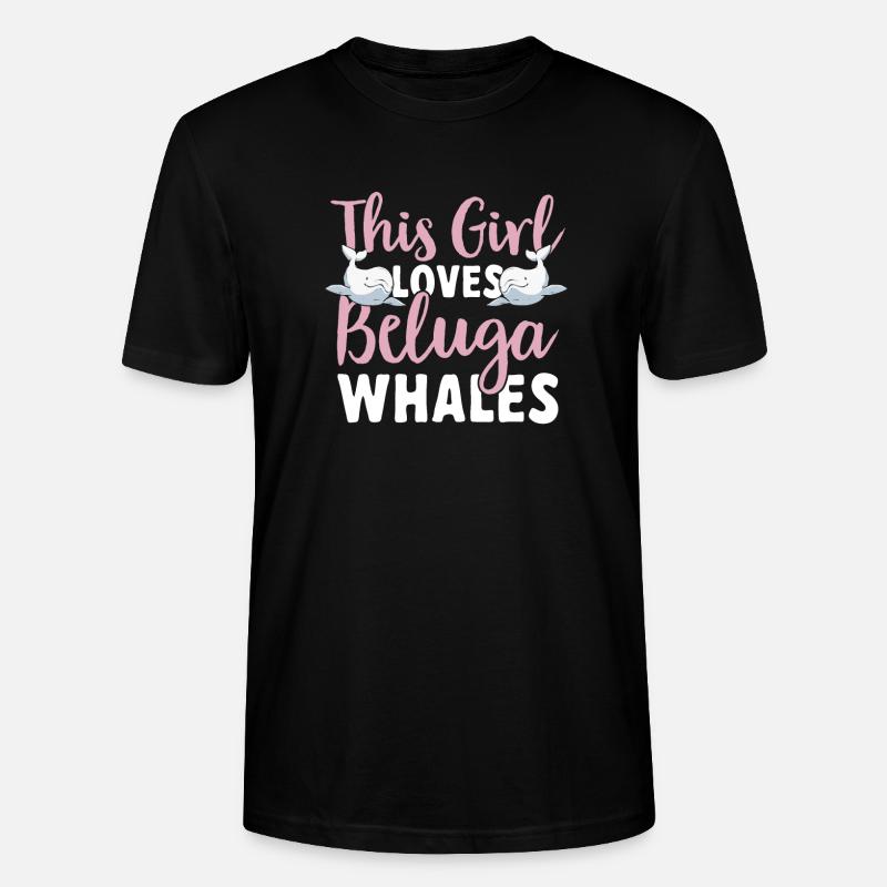 Weißwal Beluga Wal - Stanley/Stella Unisex Bio-T-Shirt CRAFTER - Schwarz