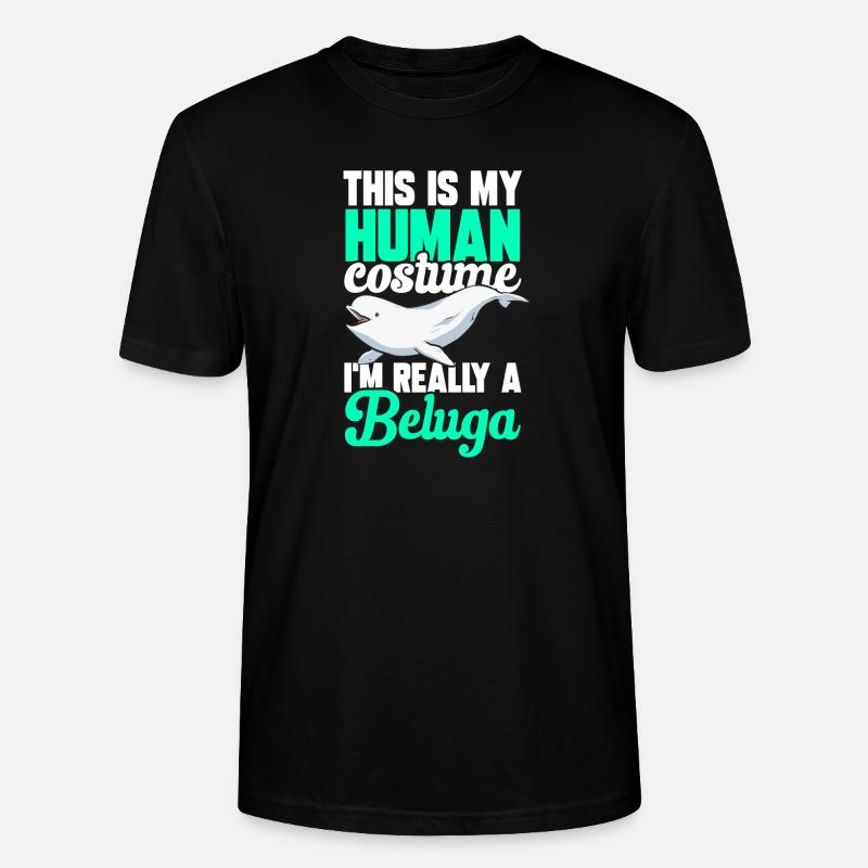 Weißwal Beluga Wal - Stanley/Stella Unisex Bio-T-Shirt CRAFTER - Schwarz