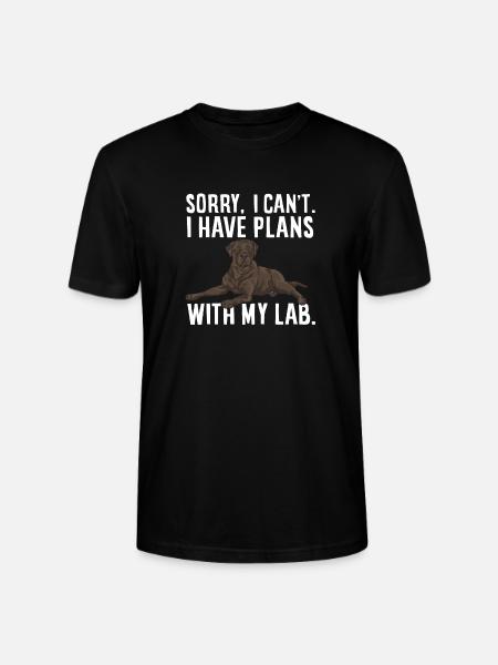 Chocolate Labrador Retriever Dog - Stanley/Stella CRAFTER Unisex Organic T-Shirt - black