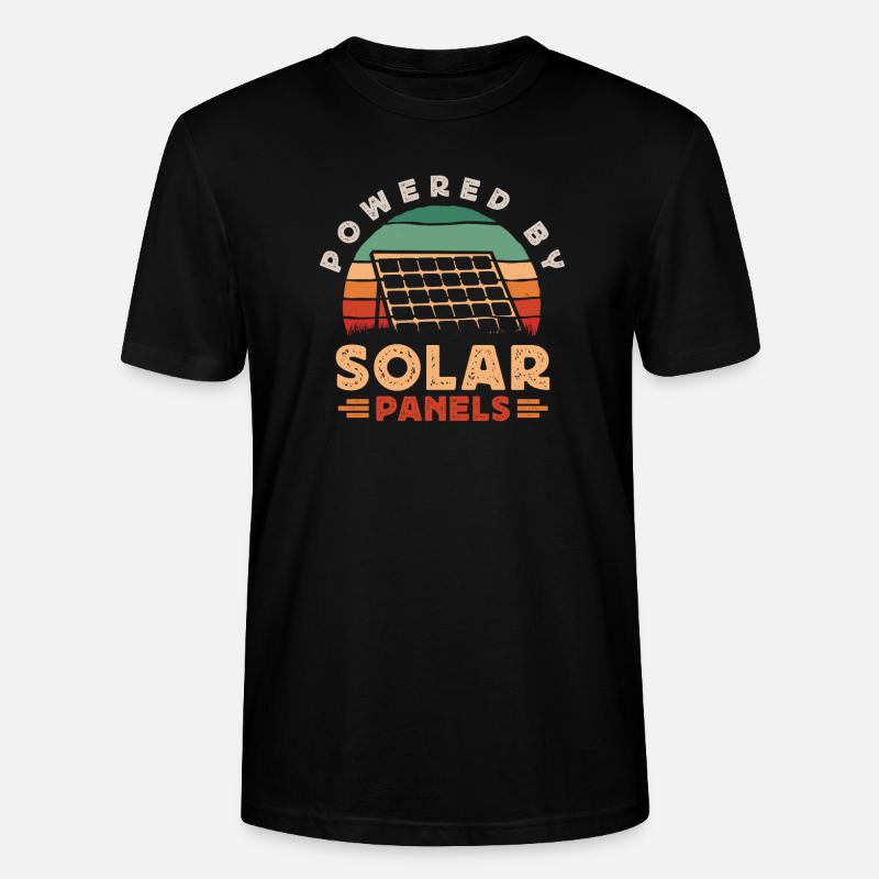 Solarmodul Solarenergie Solarstrom - Stanley/Stella Unisex Bio-T-Shirt CRAFTER - Schwarz